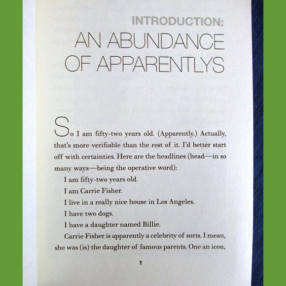 Book: Wishful Drinking, by Carrie Fisher - Picture 2 of 8